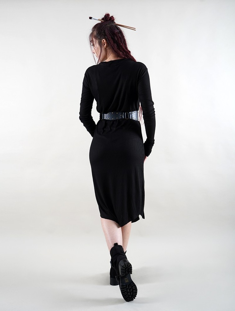 Black Toonzshop Elwing Midi Dress Women Dress | 78092SCIR