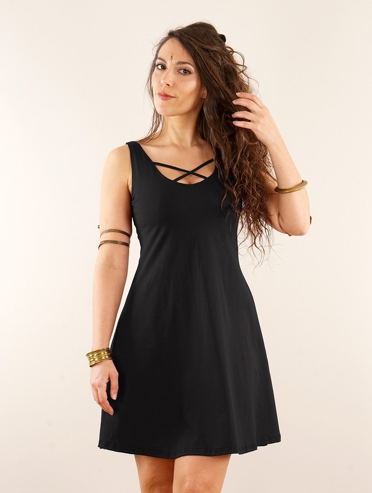 Black Toonzshop Full Moon Reversible Dress Women Dress | 14509QBEM