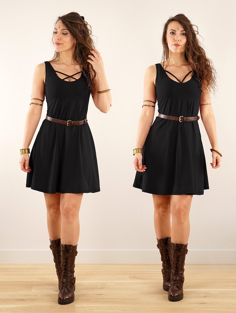 Black Toonzshop Full Moon Reversible Dress Women Dress | 14509QBEM