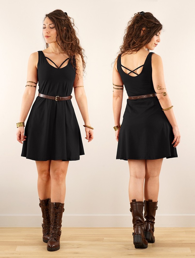 Black Toonzshop Full Moon Reversible Dress Women Dress | 14509QBEM