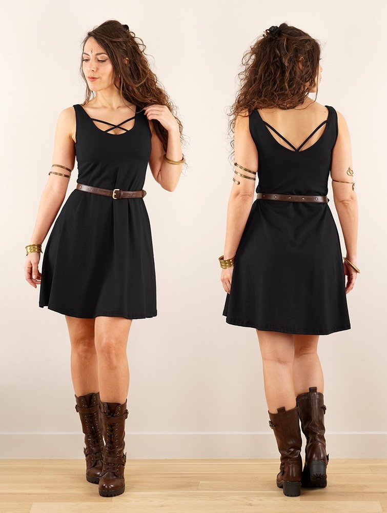 Black Toonzshop Full Moon Reversible Dress Women Dress | 14509QBEM