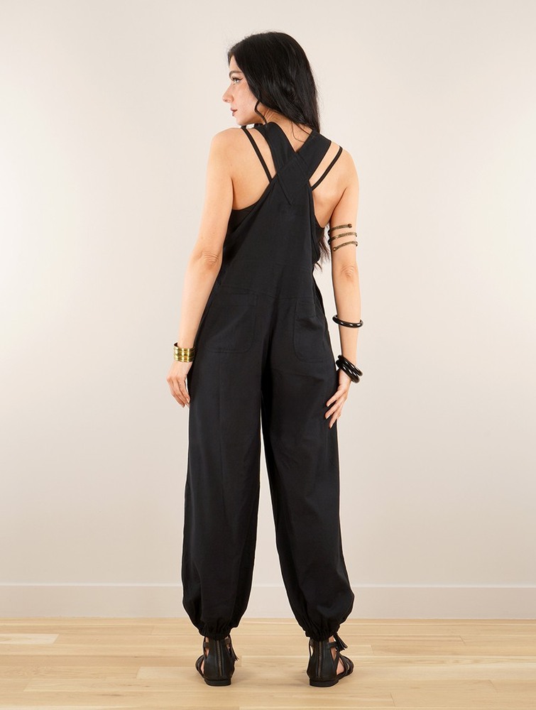 Black Toonzshop Kamakura Strappy Jumpsuit Women Jumpsuit | 30598UWAG