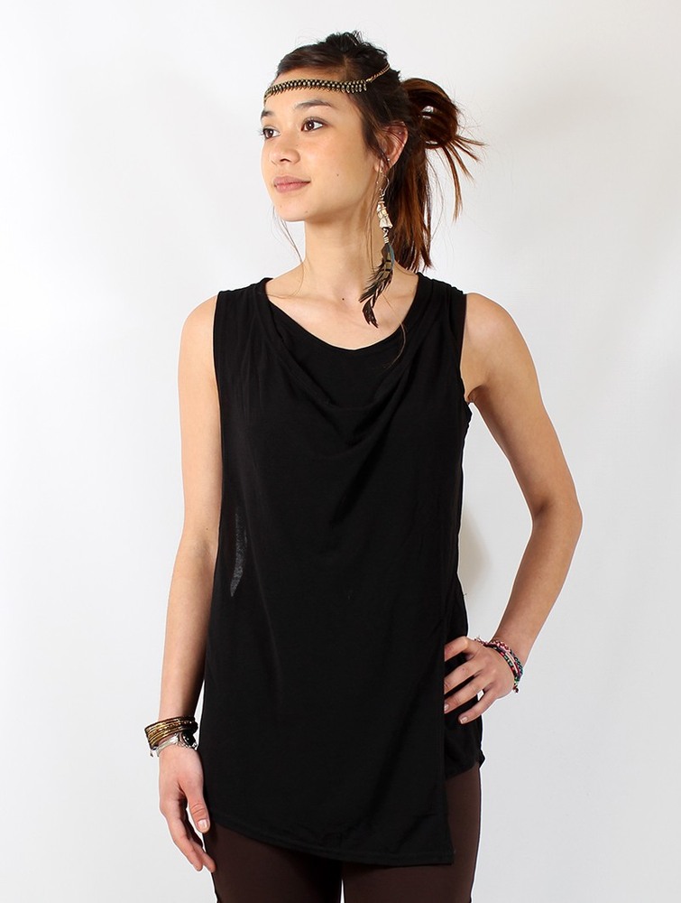 Black Toonzshop Leigha Loose Sleeveless Top Women Tops | 91654LGIH