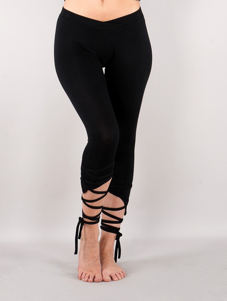 Black Toonzshop Lï-jade Short Pointy Leggings Women Leggings | 51340MFOR