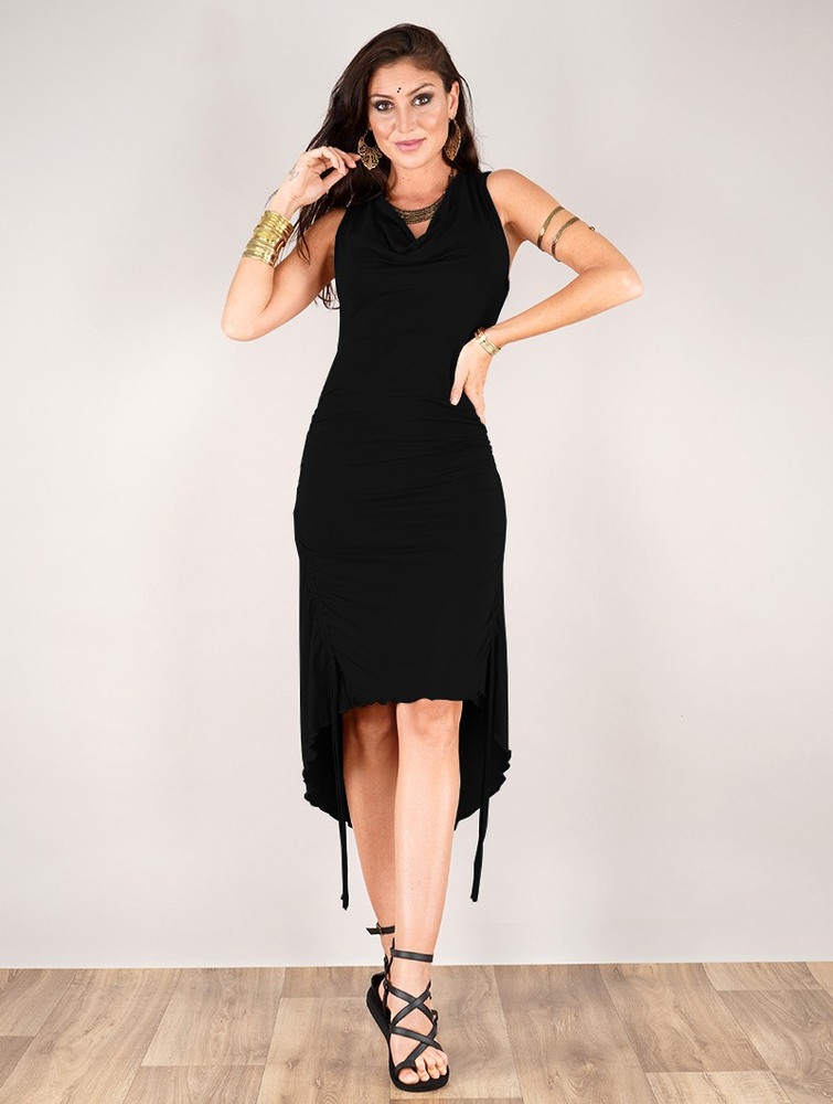 Black Toonzshop Lychandra Long Dress Women Dress | 50362GBSK