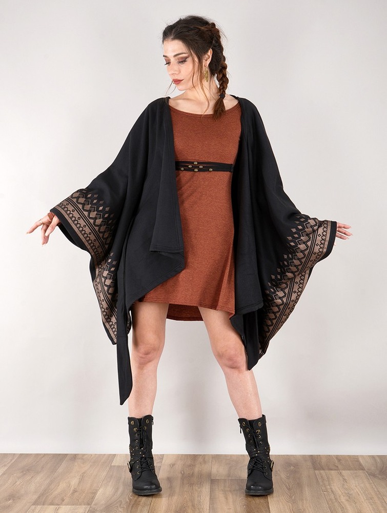 Black Toonzshop Melian Kimono Jacket Women Jackets | 32496OSLE