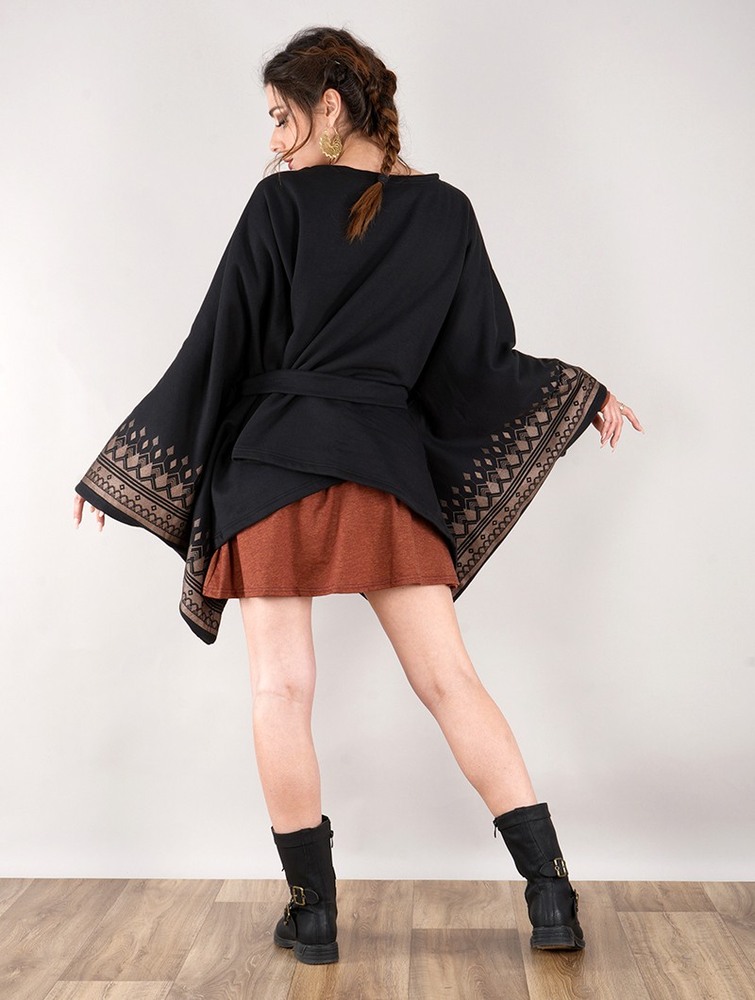 Black Toonzshop Melian Kimono Jacket Women Jackets | 32496OSLE