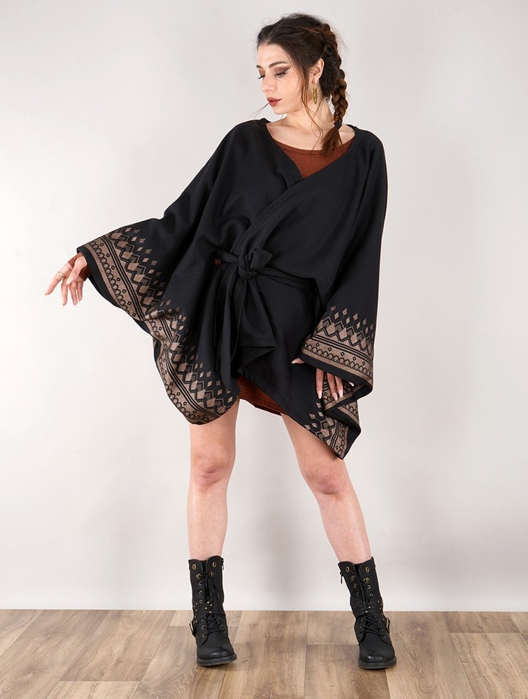 Black Toonzshop Melian Kimono Jacket Women Jackets | 32496OSLE