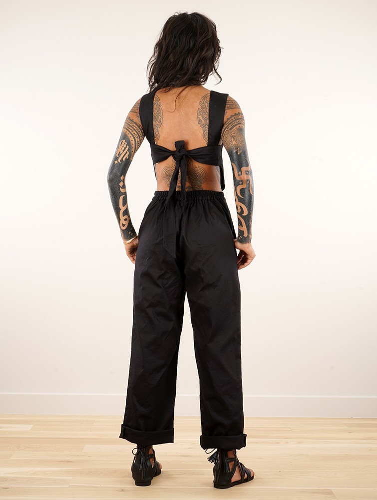 Black Toonzshop Minyar Bare Back Strappy Jumpsuit Women Jumpsuit | 09168UHYR