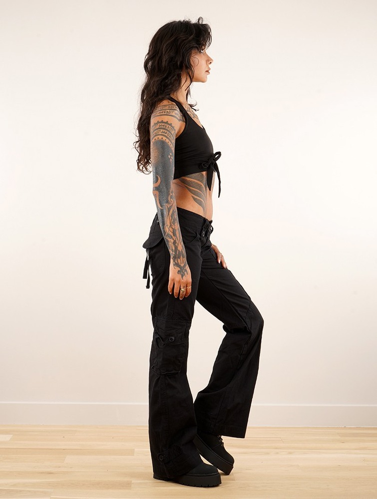 Black Toonzshop Molecule Cargo Pants 45062 Women Pants | 81067WVIA