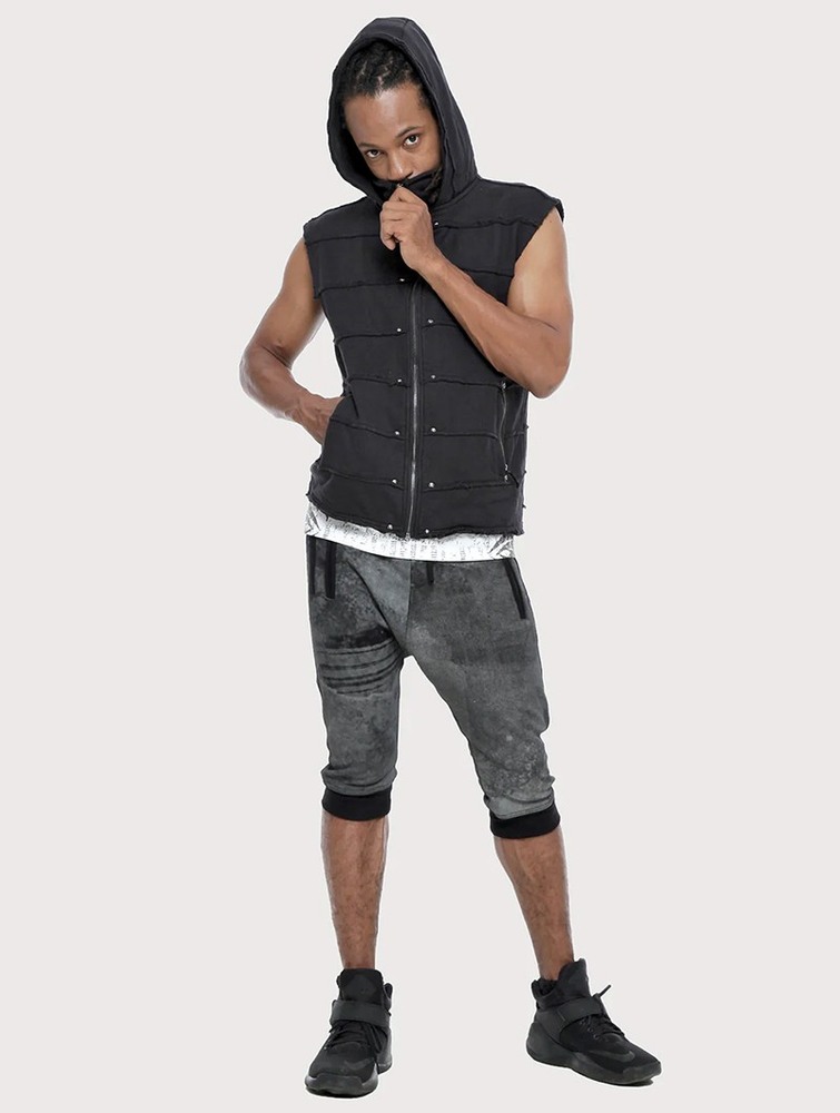 Black Toonzshop Moli Sleeveless Jacket Men Jackets | 25370XUJO