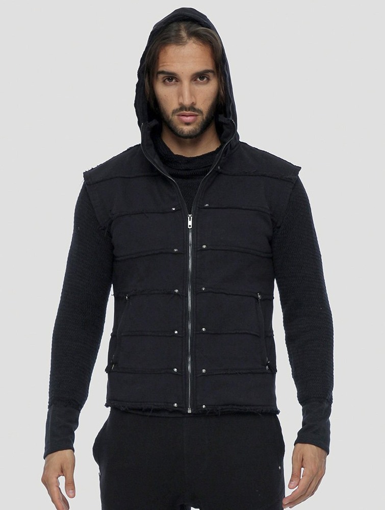 Black Toonzshop Moli Sleeveless Jacket Men Jackets | 25370XUJO