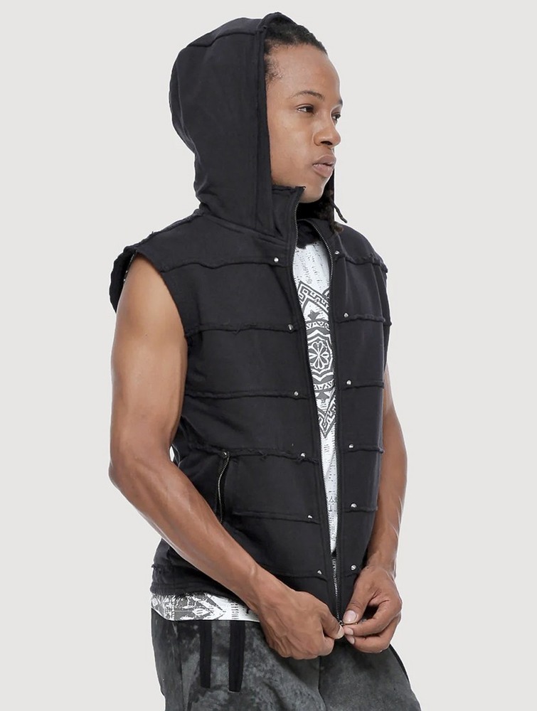 Black Toonzshop Moli Sleeveless Jacket Men Jackets | 25370XUJO