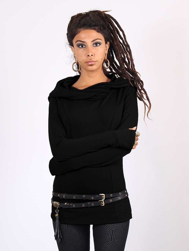 Black Toonzshop Myäa Hooded Sweatshirt Women Sweatshirt | 41395IDEJ