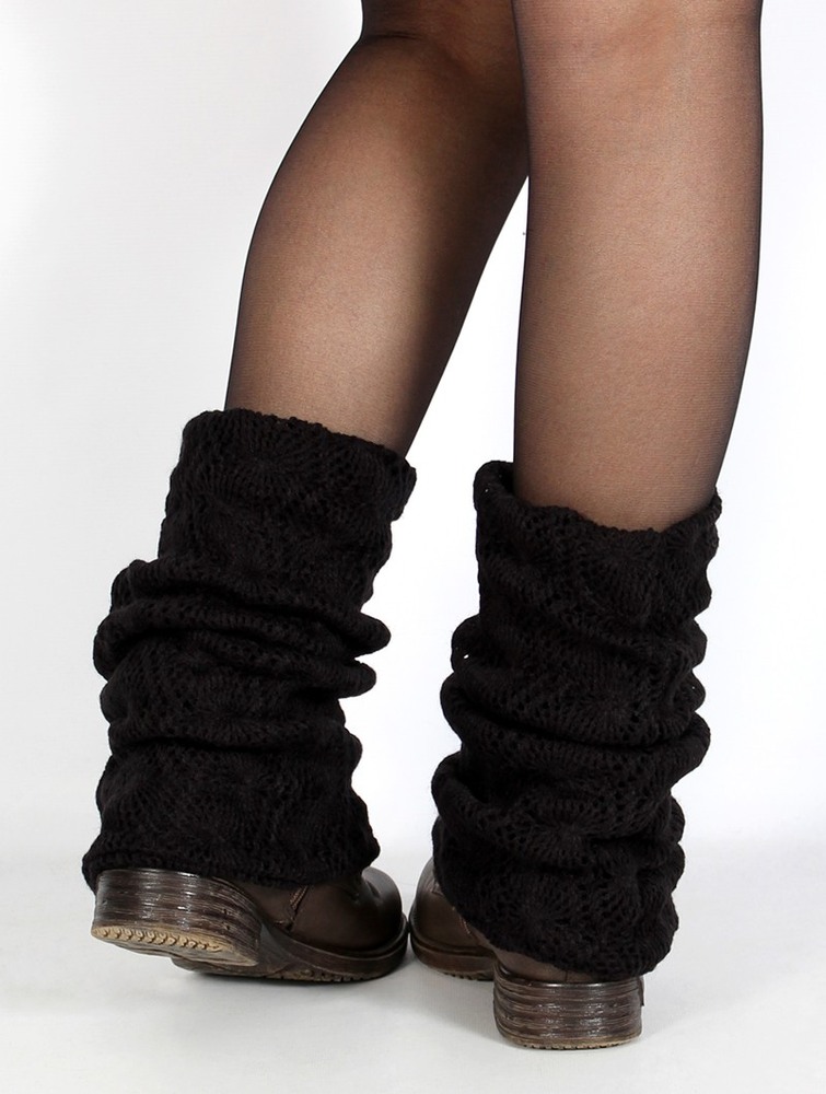 Black Toonzshop Naïlae Crochet Legwarmers Women Legwarmer | 42978TKQW