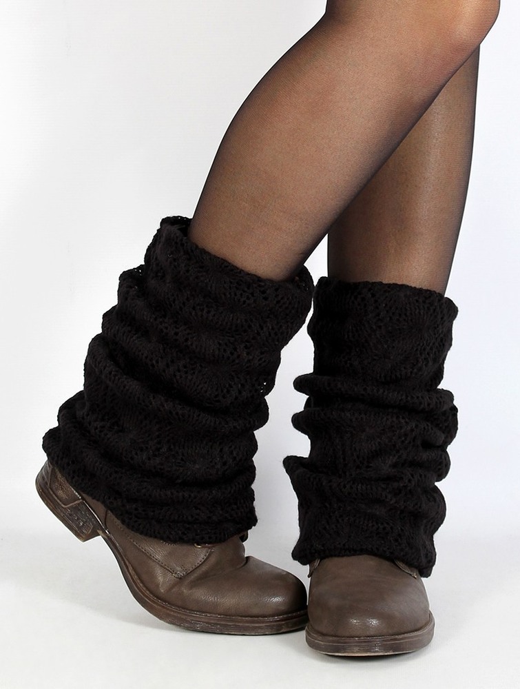 Black Toonzshop Naïlae Crochet Legwarmers Women Legwarmer | 42978TKQW