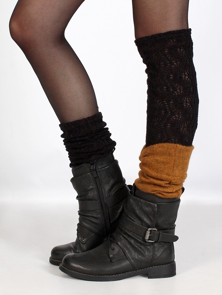 Black Toonzshop Naïlo Crochet Legwarmer Women Legwarmer | 59017YLWJ