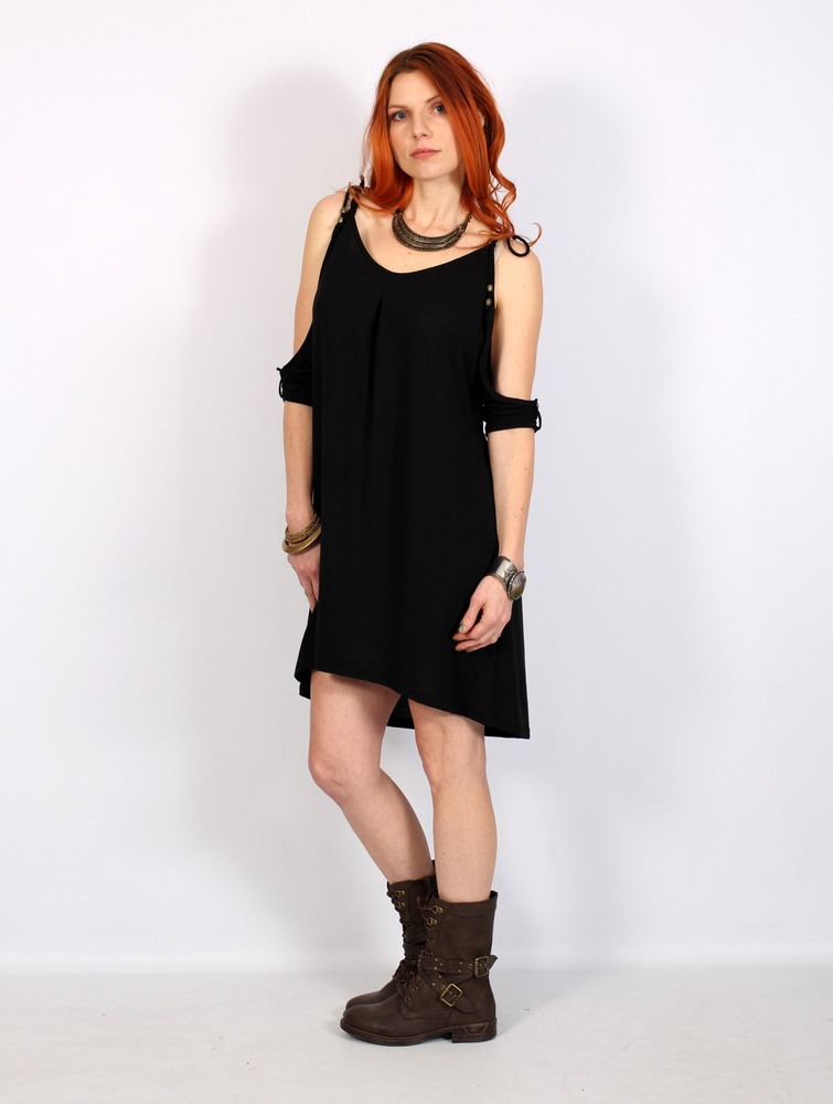 Black Toonzshop Narasimhäa Bare Shoulders Dress Women Dress | 63792GNXR