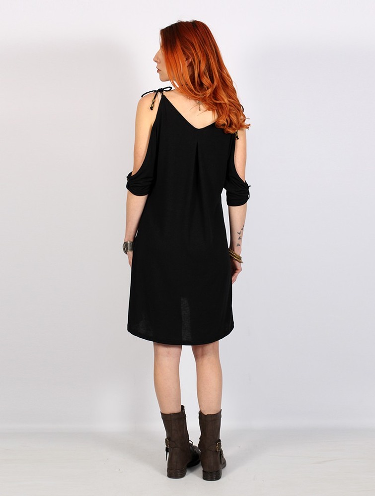 Black Toonzshop Narasimhäa Bare Shoulders Dress Women Dress | 63792GNXR