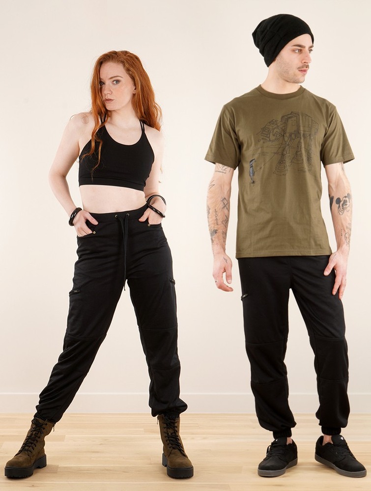 Black Toonzshop Narayan Gender Neutral Joggers Women Joggers | 14207MOSB