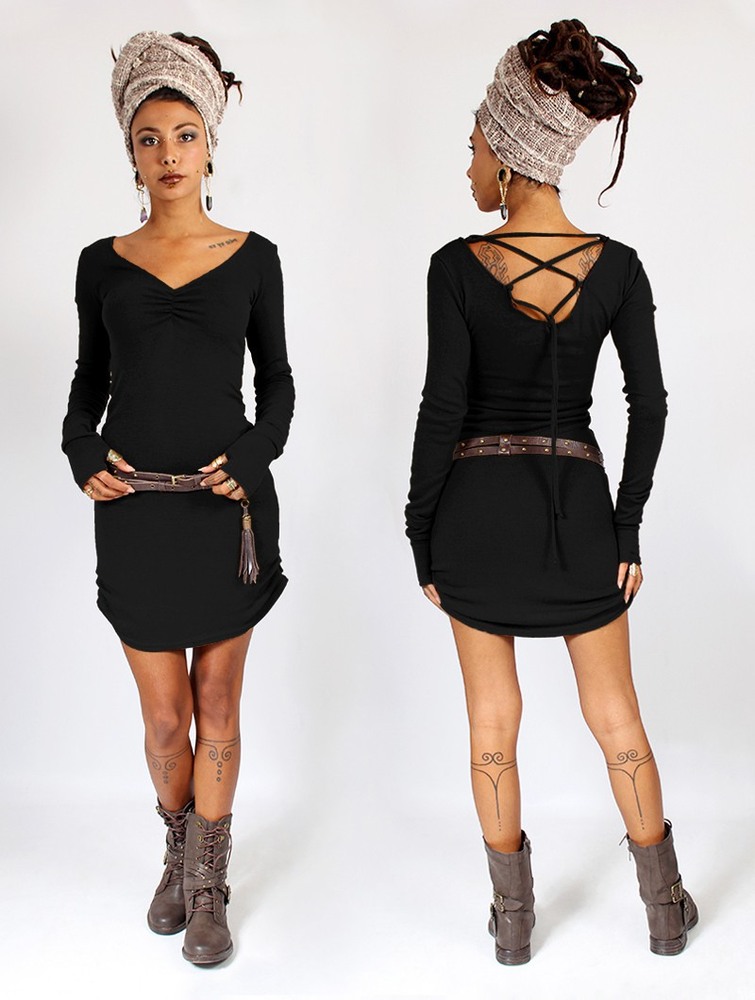 Black Toonzshop Nikkäa Sweater Dress Women Dress | 76452ZWPD