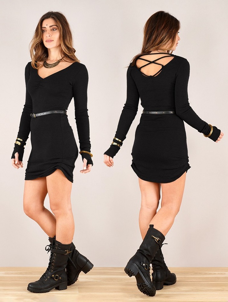 Black Toonzshop Nikkäa Sweater Dress Women Dress | 76452ZWPD