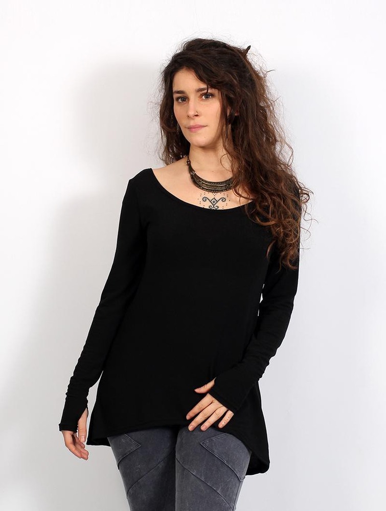 Black Toonzshop Noäa Long Sleeve Tunic Women Tunic | 24796RYBQ