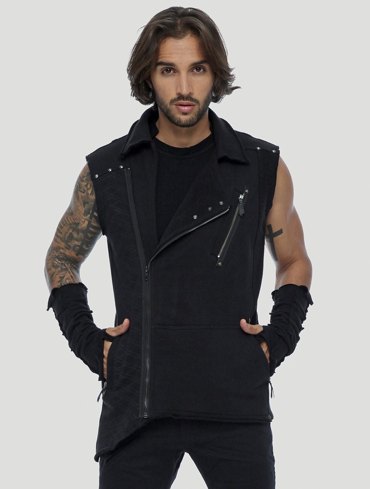 Black Toonzshop Off Sleeveless Vest Men Vest | 92568BHDK