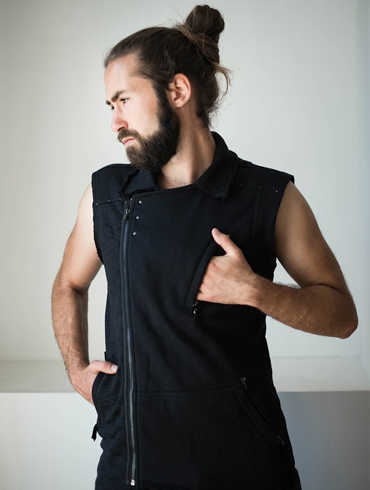 Black Toonzshop Off Sleeveless Vest Men Vest | 92568BHDK