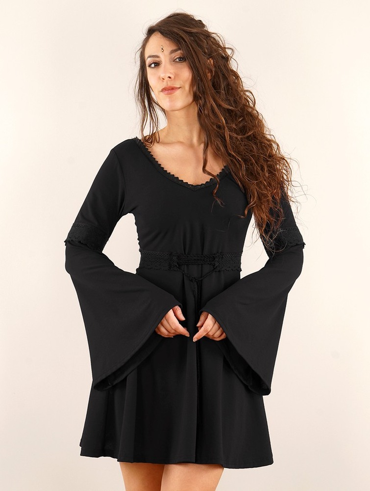 Black Toonzshop Reversible Bohemian Dress 