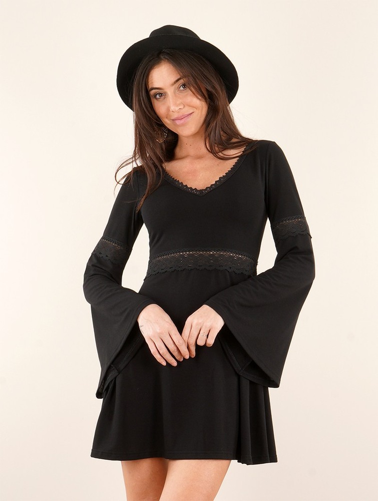 Black Toonzshop Reversible Bohemian Dress \