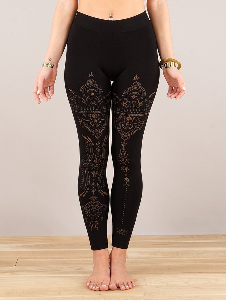 Black Toonzshop Rinji Zohraa Printed Long Leggings Women Leggings | 20756AGKN