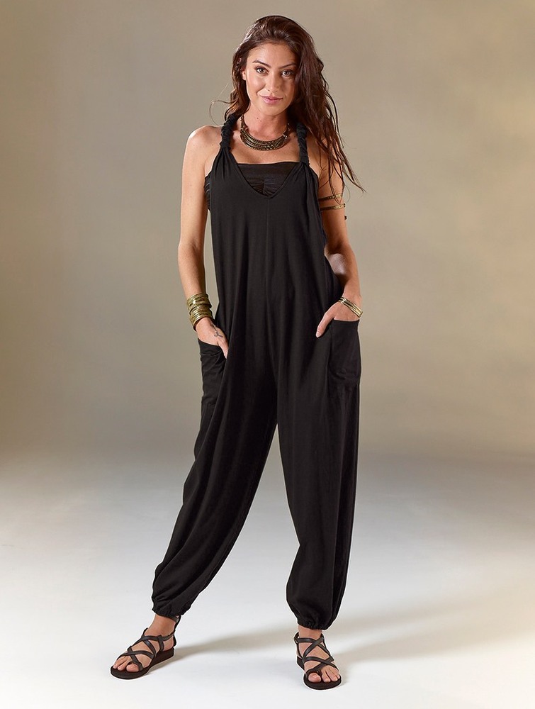 Black Toonzshop Sampatti Harem Pant Overalls Women Pants | 82371AIRO