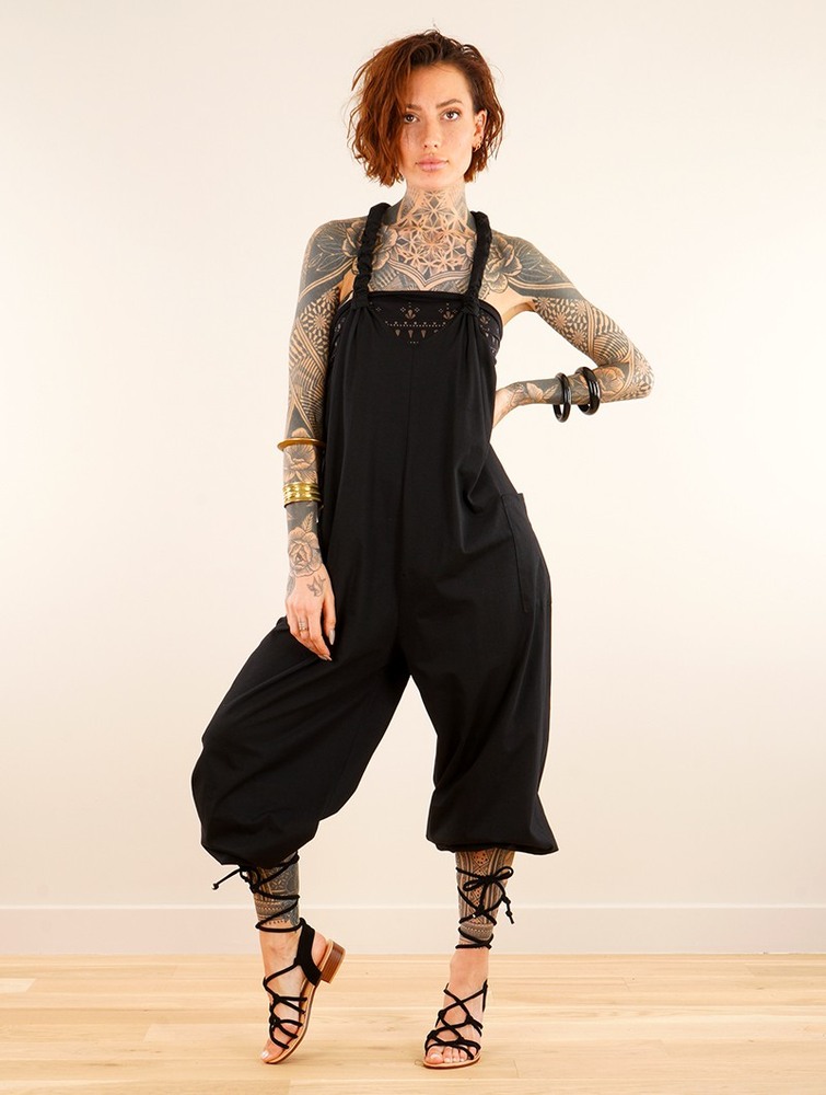 Black Toonzshop Sampatti Harem Pant Overalls Women Pants | 82371AIRO