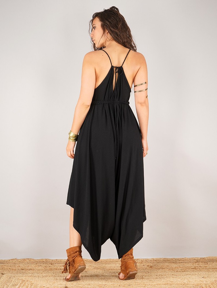 Black Toonzshop Topäaz Loose And Reversible Strappy Jumpsuit Women Jumpsuit | 20186WRNT