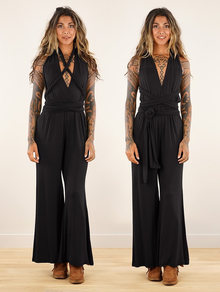 Black Toonzshop Wakiza Infinity Jumpsuit Women Jumpsuit | 90427SHIW