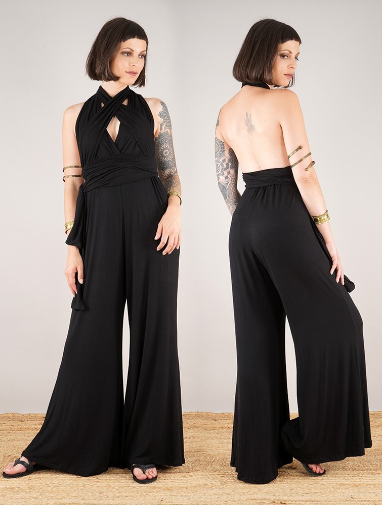 Black Toonzshop Wakiza Infinity Jumpsuit Women Jumpsuit | 90427SHIW