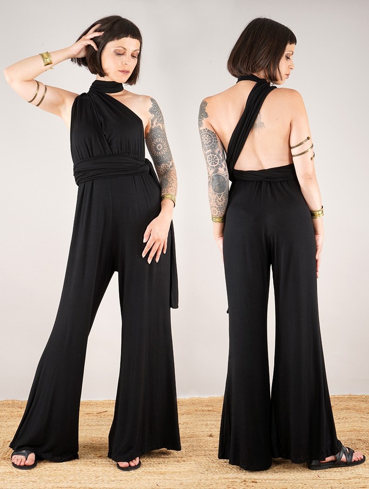 Black Toonzshop Wakiza Infinity Jumpsuit Women Jumpsuit | 90427SHIW