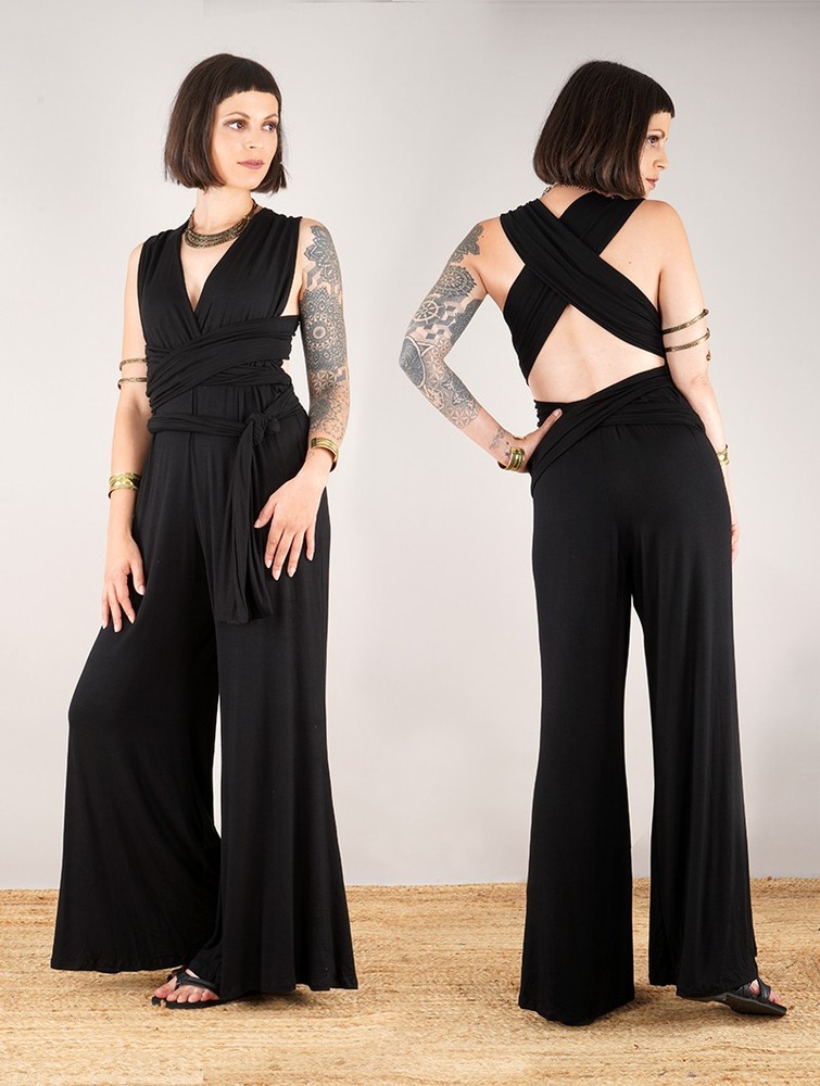 Black Toonzshop Wakiza Infinity Jumpsuit Women Jumpsuit | 90427SHIW