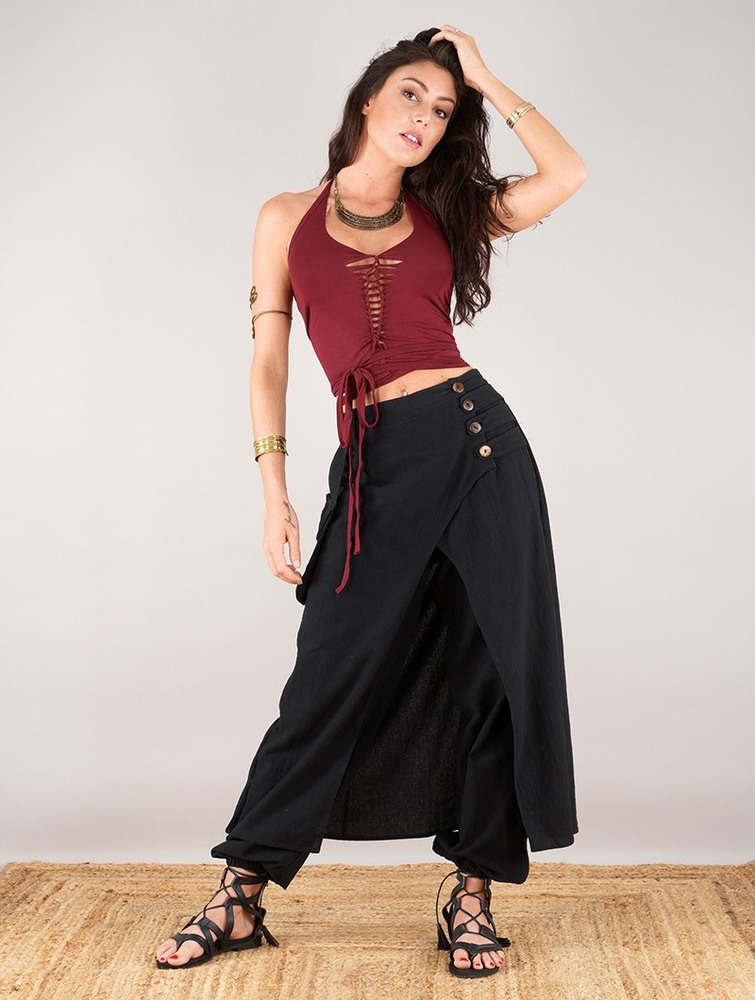 Black Toonzshop Wanda Harem Skirt Pants Women Skirt | 67483MOJB