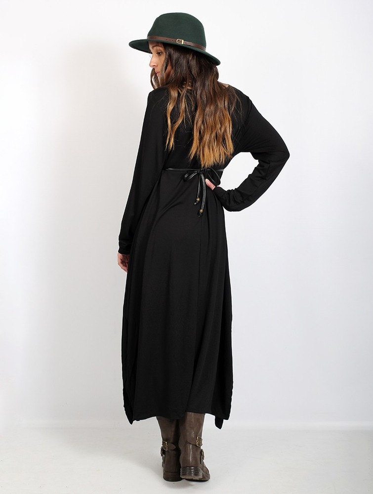 Black Toonzshop Wasilah Long Sweater Dress Women Dress | 18430UJOW