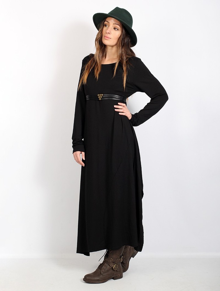 Black Toonzshop Wasilah Long Sweater Dress Women Dress | 18430UJOW