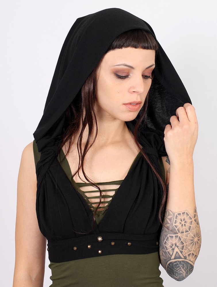 Black Toonzshop Yüzü Hooded Bra Women Bras | 94058MDFB