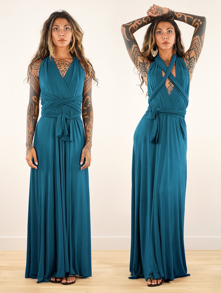 Blue Toonzshop Wakiza Long Infinity Dress Women Dress | 83641EHLQ