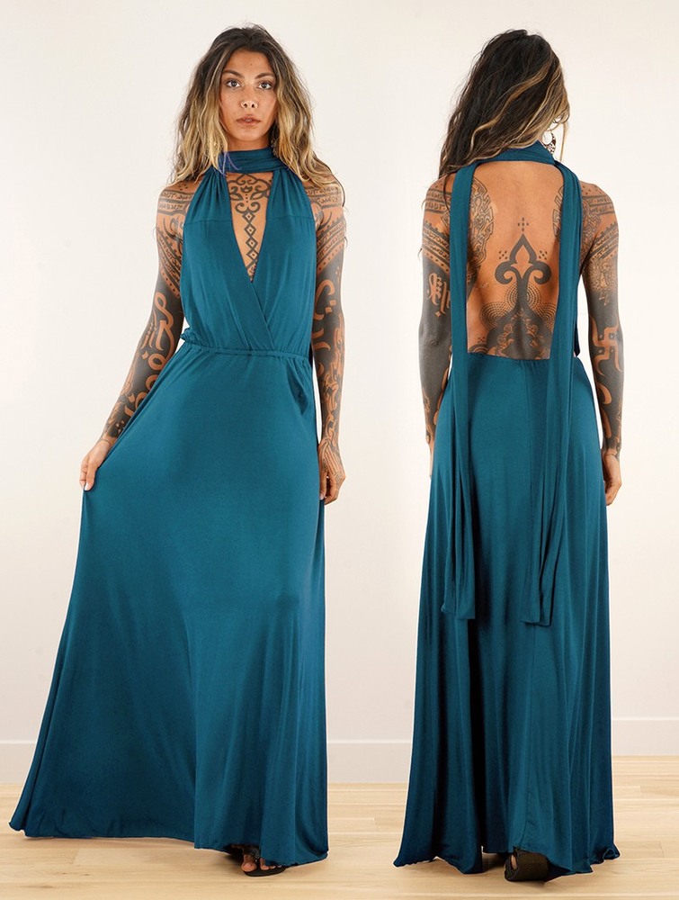 Blue Toonzshop Wakiza Long Infinity Dress Women Dress | 83641EHLQ