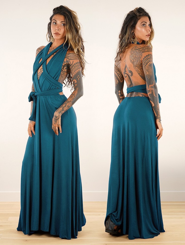 Blue Toonzshop Wakiza Long Infinity Dress Women Dress | 83641EHLQ