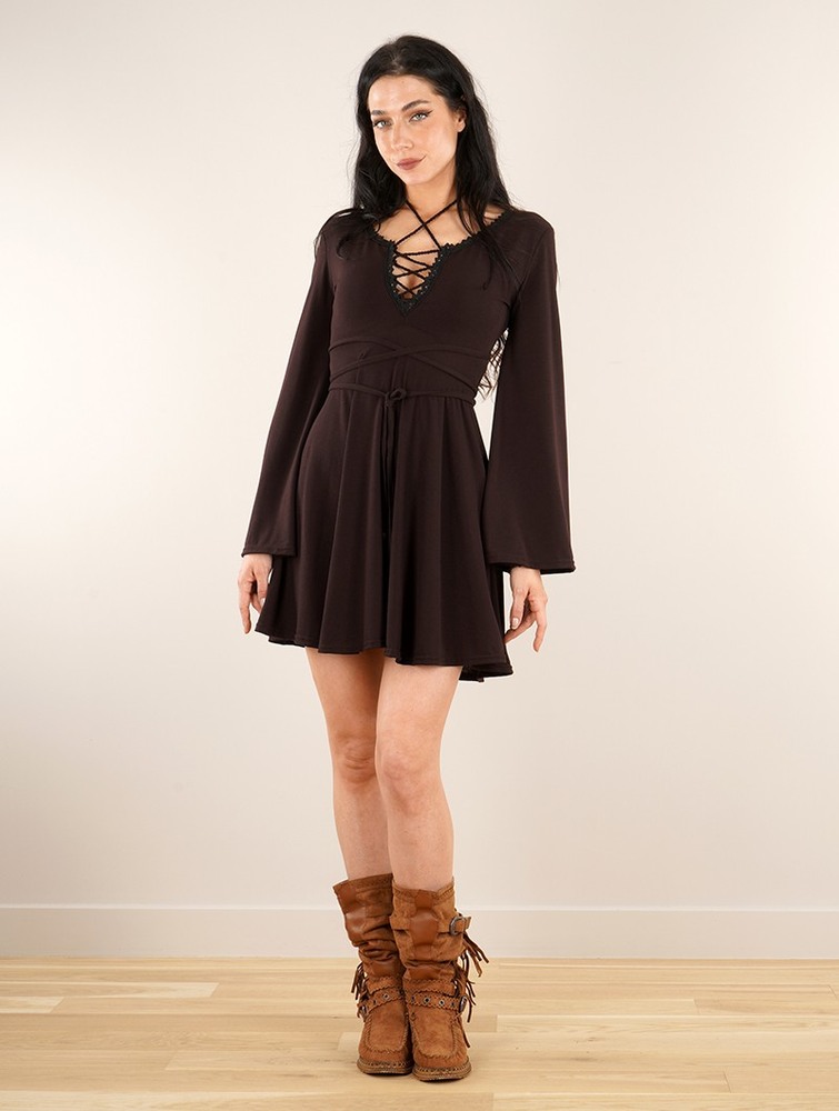 Brown Toonzshop Bohemian Dress 