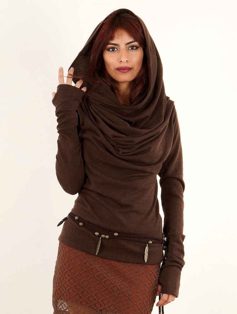 Brown Toonzshop Kali Cowl Neck Sweater Women Sweater | 65710VJQG