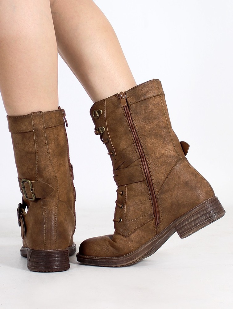 Brown Toonzshop Menaka Boots Women Boots | 97264LNGD