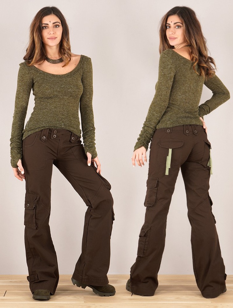 Brown Toonzshop Molecule Cargo Pants 45062 Women Pants | 07268OKHX